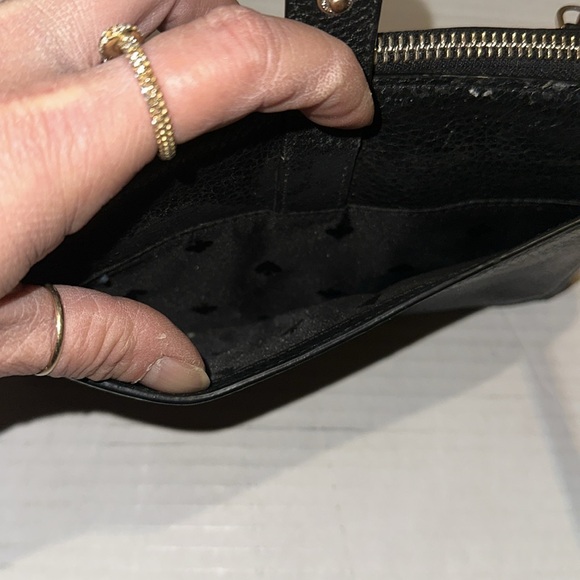 Kate Spade Black Pebbled Leather Triple Gusseted Crossbody Bag - Picture 4 of 9